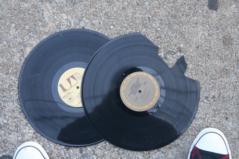 broken LP records